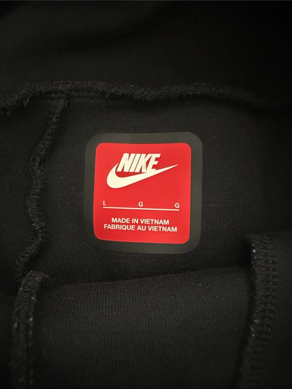 Nike black ribbed